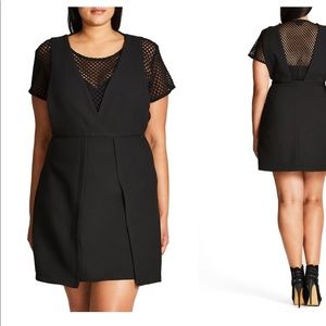 Mesh/short one piece dress